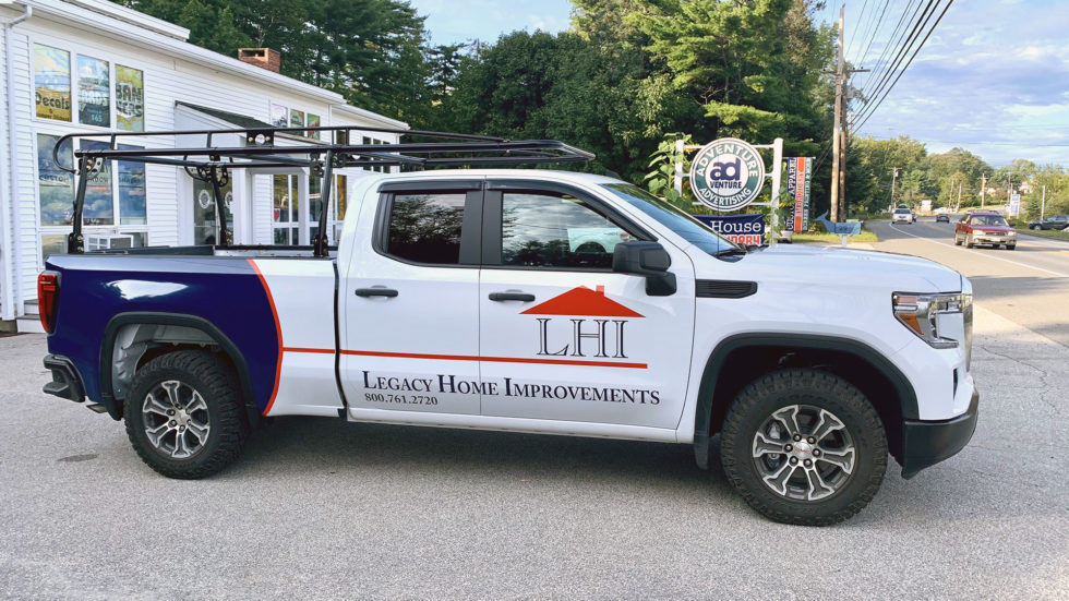 Partial Truck Wrap - Maine Home Builder Pick Up