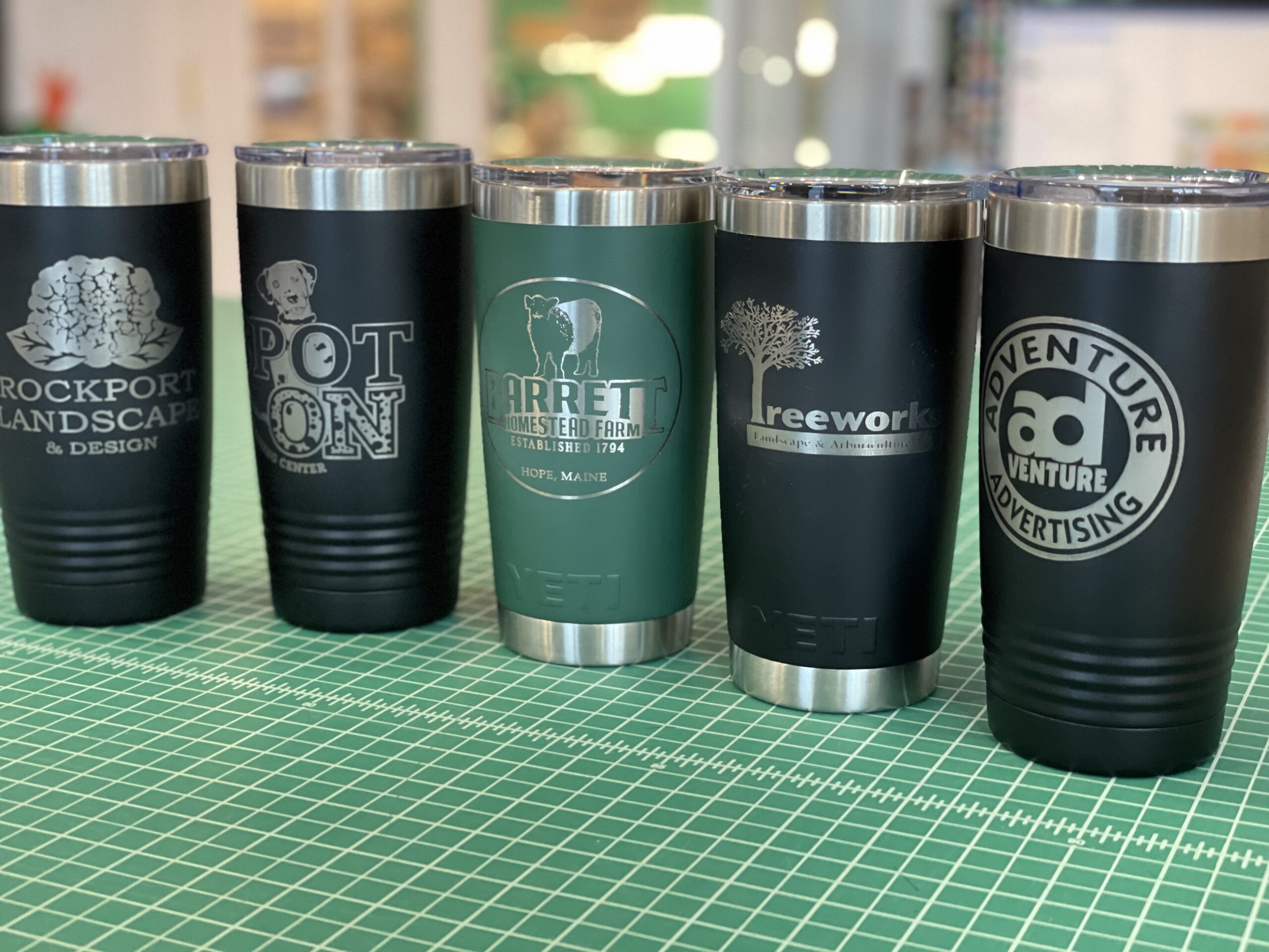 Laser Engraved Tumblers and Water Bottles Adventure Advertising